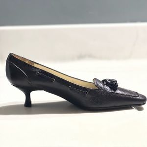 Talbots Dark Brown low heals pumps Sz 8 AA